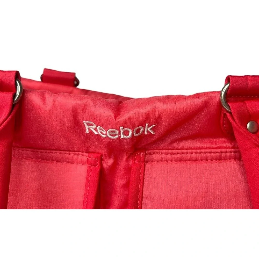 Vintage Reebok Bright Pink Tote Shoulder Bag Weekender Gym Purse 15 x 9 x‎ 3